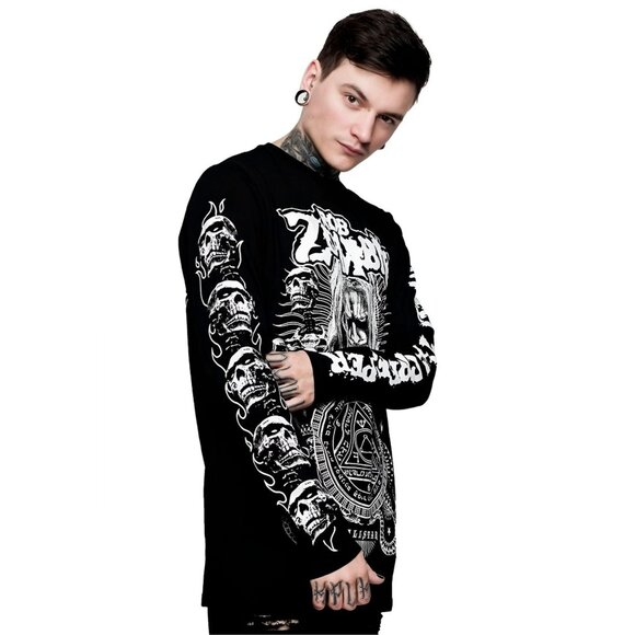 Killstar x Rob Zombie ✦ Magic Long Sleeve Top ✦ Hellbilly Deluxe Collab Graphic - Picture 3 of 6